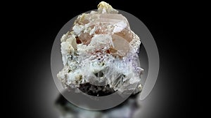 Very aesthetic peach morganite with albite crystal skardu shigar Pakistan