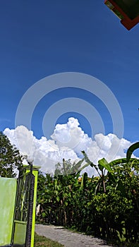 very amazing view cloudy in sky