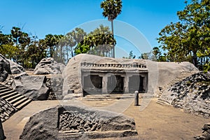 Very Ancient Place, The Tiger Cave is a rock-cut temple, Rockcut Shiva Temple (Excavated) located near Mahabalipuram photo