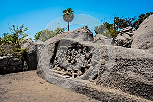 Very Ancient Place, The Tiger Cave is a rock-cut temple, Rockcut Shiva Temple (Excavated) located near Mahabalipuram photo
