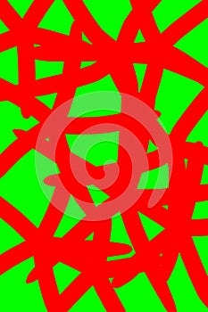 very beaut nice abstract digital painting color red and green