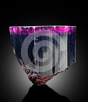 very beautfiul Pink head tourmaline crystal specimen from afghanistan photo