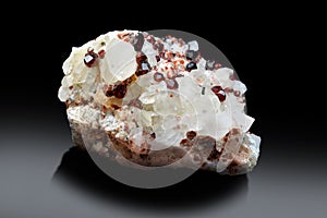 Very beautiful Almandine garnet with quartz specimen from skardu pakistan