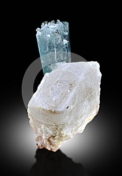 Very beautiful Aquamarine With Microcline Feldspar Mineral specimen from Skardu pakistan