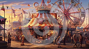 A very beautiful Carnies.Generative AI