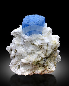 Very beautiful Deep Blue Aquamarine Albite and mica Mineral Sepcimen From Skardu shigar valley Pakistan