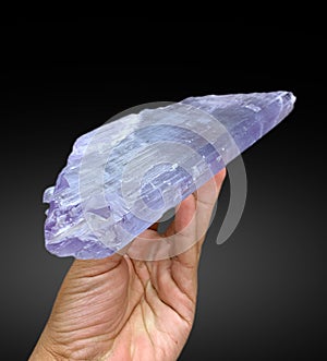 very beautiful hiddenite kunzite var spodumene crystal mineral specimen from afghanistan photo