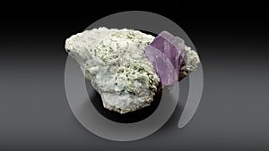 Very beautiful lilac pink kunzite var spodumene with albite quartz crystal  specimen from afghanistan