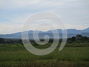 Very beautiful mountain view from a distance of 3 hours drive