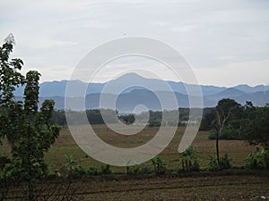 Very beautiful mountain view from a distance of 3 hours drive