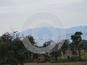 Very beautiful mountain view from a distance of 3 hours drive