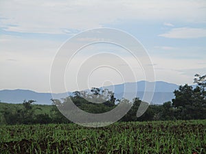 Very beautiful mountain view from a distance of 3 hours drive