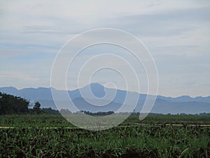 Very beautiful mountain view from a distance of 3 hours drive