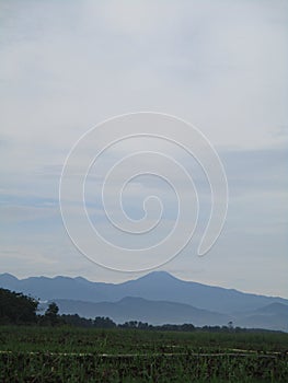 Very beautiful mountain view from a distance of 3 hours drive