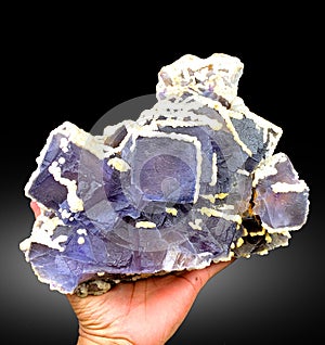 very beautiful purple blue fluorite Mineral specimen from baluchistan Pakistan