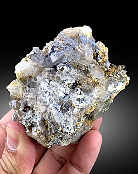 very beautiful Rare Anatase crystal on Matrix Mineral specimen from Pakistan photo