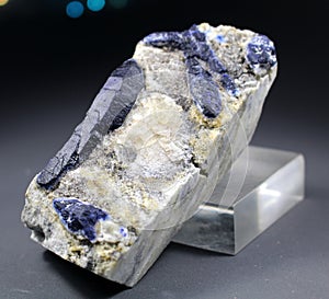 Blue Rare Afghanite Mineral Specimen
