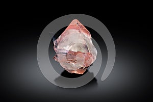 Very beautiful terminated pink fluorite with tourmaline specimen from nagar Pakistan