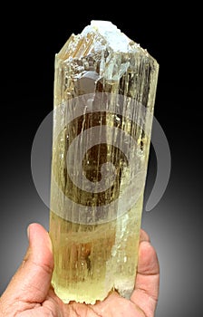 very beautiful triphane var spodumene kunzite crystal mineral specimen from kunar Afghanistan photo