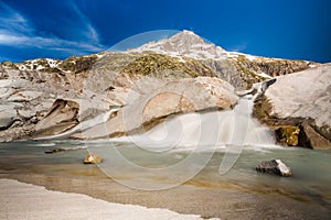 The very beginning of Rhone river