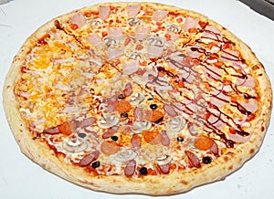 Very big pizza,pizza, fast food, italian cuisine