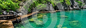 Very Clean and Clear lagoon lake Water next to a