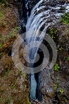 Very close to the action - Englishman river falls, Vancouver Island, BC