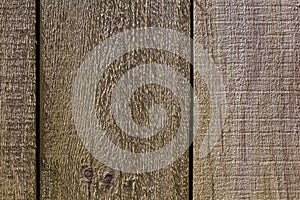 Very close view of boards from an old fence in the early morning light