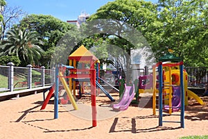 Very colorful and cheerful playground ideal for kids& x27; fun