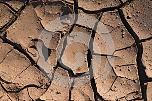 very cracked dry mud texture