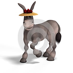 Very cute toon donkey