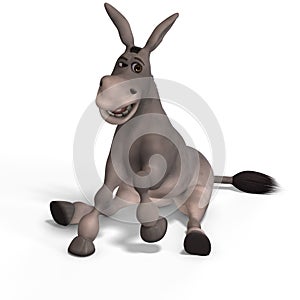 Very cute toon donkey