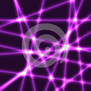 Very dark background with purple blured laser rays