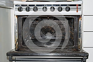 Very dirty old oven
