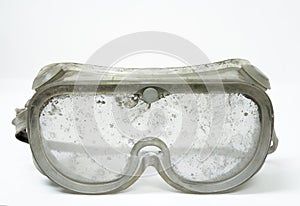 Very Dirty Safety Goggles.