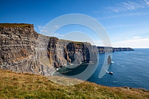 On the very edge of the Cliffs of Moher