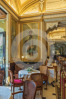 Very famous sweetshop in Naples, Gambrinus. 01. 07. 2018. Italy