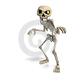 Very funny cartoon skeleton photo