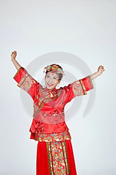 Very Happy Chinese Bride