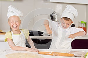 Very Happy Young Chefs Preparing Food to Eat