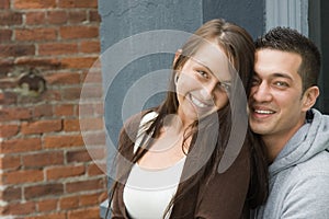 Very Happy Young Diverse Couple