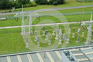 Very high voltage outlet substation.