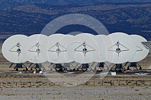 Very Large Array satellite dishes t in New Mexico, USA