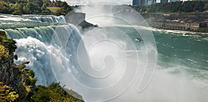 Very large Niagara Falls panoramic view