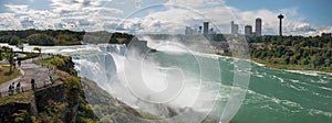 Very large Niagara Falls panoramic view