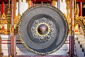 Very large nipple gong at a Buddhist temple