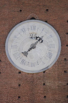Very large outdoor wall clock