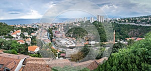 Very large panoramic view of Rijeka town