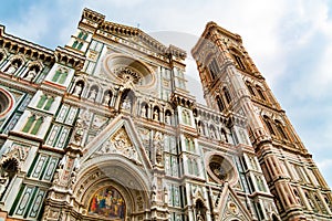Very low angle view of Cathedral of Santa Maria del Fiore