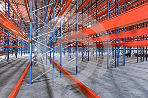 Very new built steel high bay warehouse photo